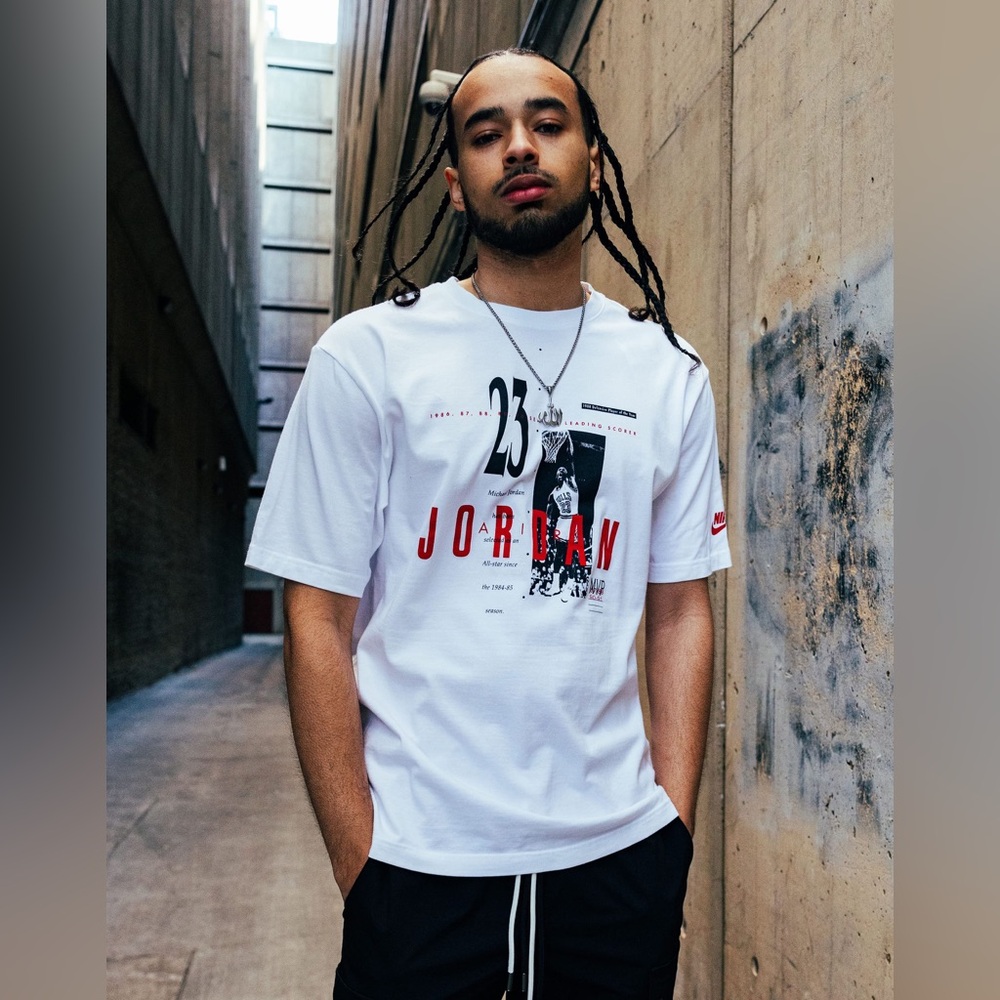 Vintage Jordan White Reissue FRESH OUT THE VAULT 💯 Pre-Shrunk COTTON T-Shirt NWT